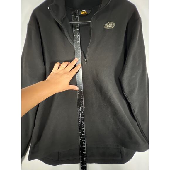 Vintage REI Men's Black 1/4 Zip Performance Pullover w/ Back Pocket Size: M - Picture 4 of 7